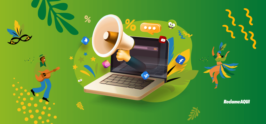 Arte de capa do texto sobre marketing digital de Carnaval