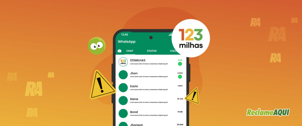 Alerta! Golpistas se passam pela 123milhas no WhatsApp