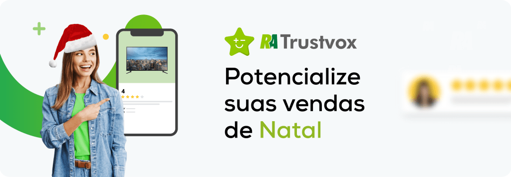 campanha institucional de natal com a RA Trustvox