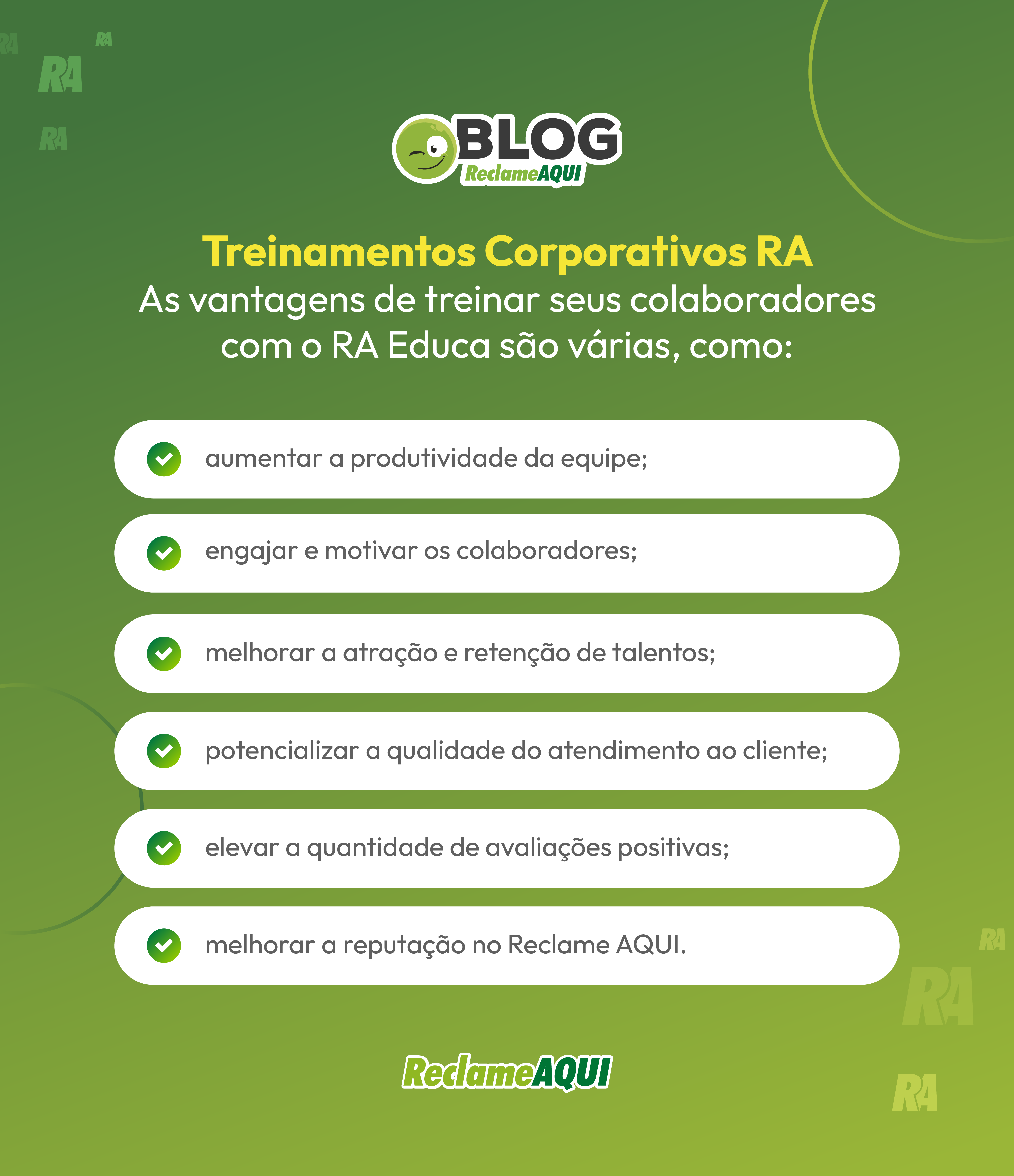 Treinamentos corporativos RA