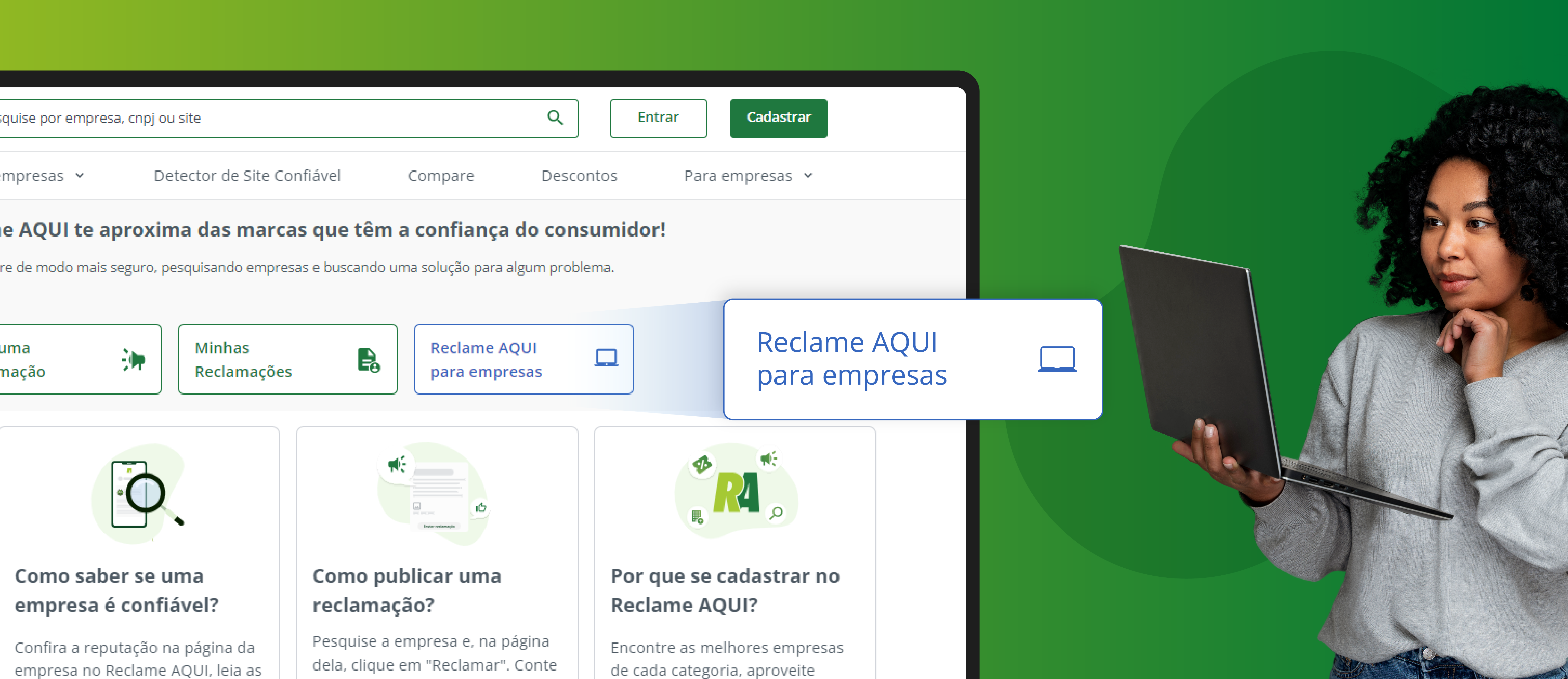 Porque é importante estar no Reclame AQUI - Home