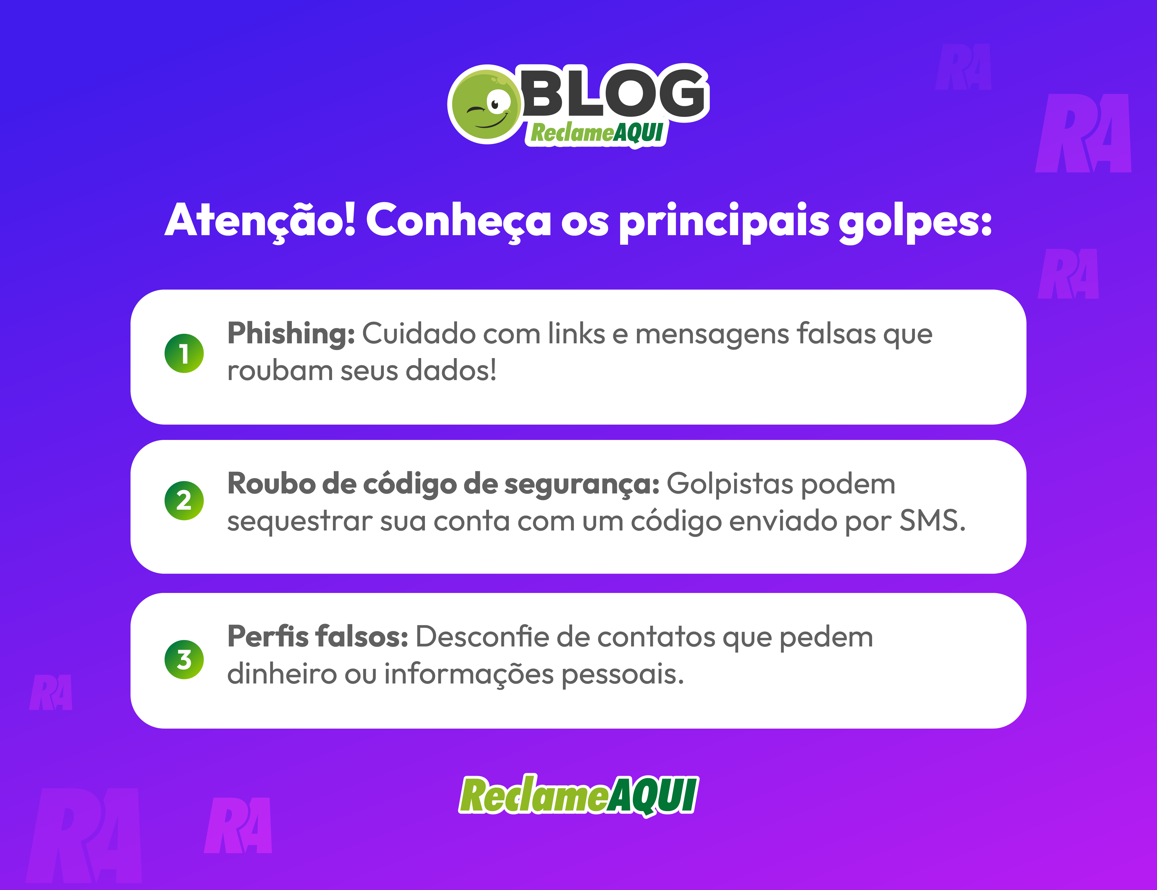 3 principais golpes nas redes sociais