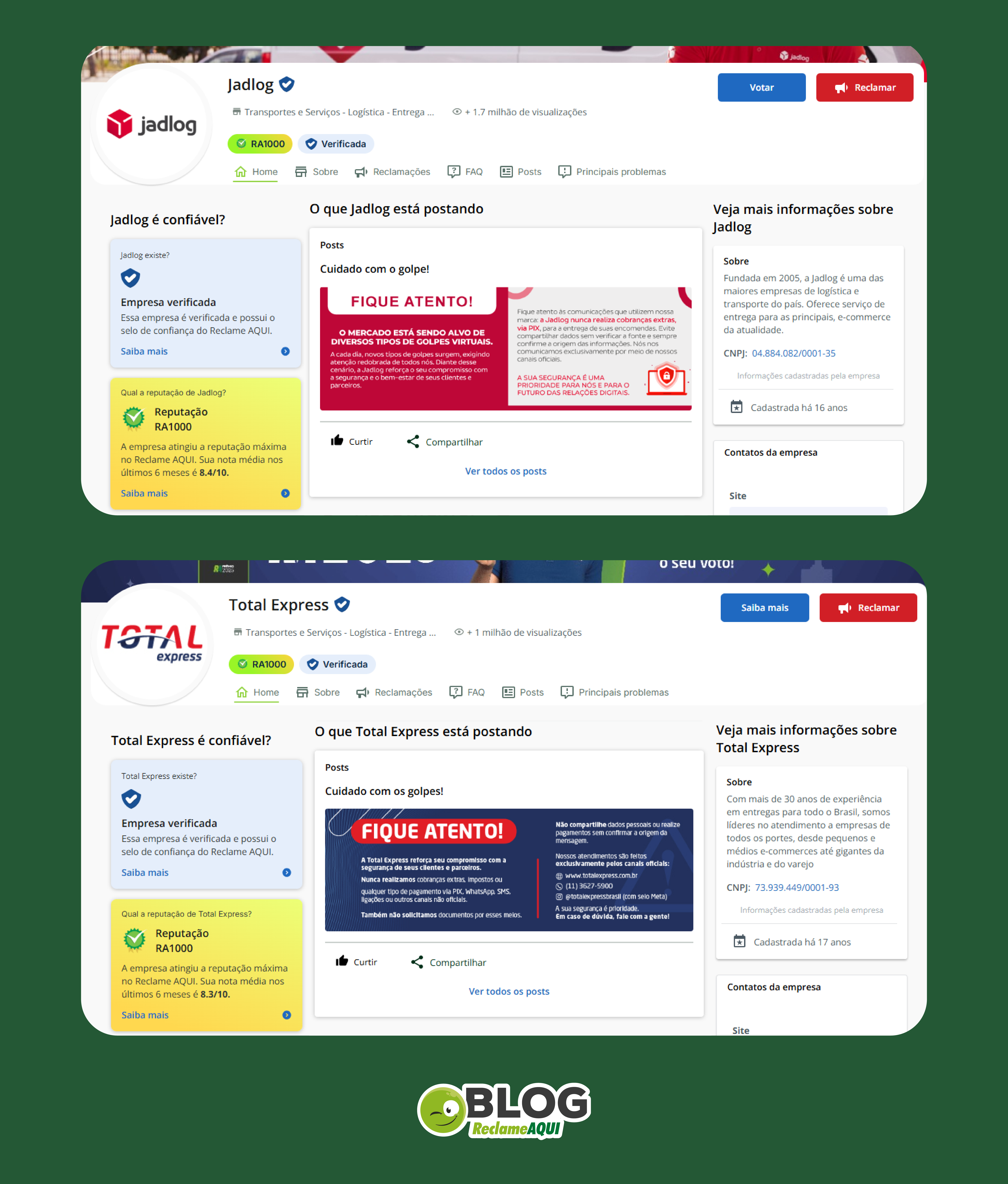 alertas no Reclame AQUI