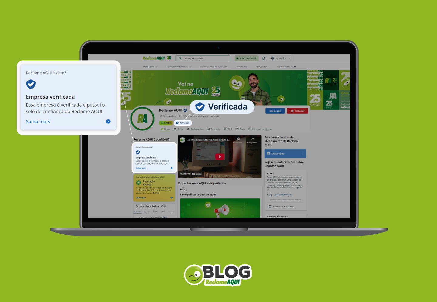 RA Verificada no Reclame AQUI