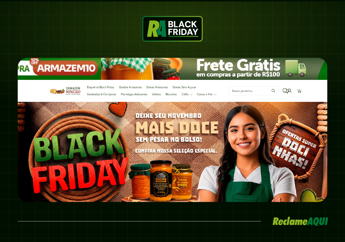 Banner do site Armazém Mineiro