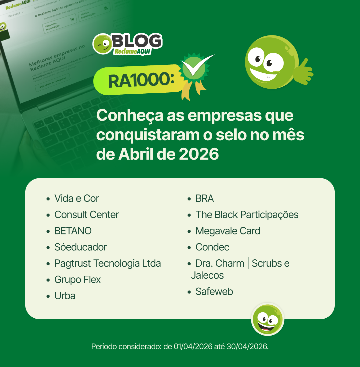 Empresas RA1000 abril